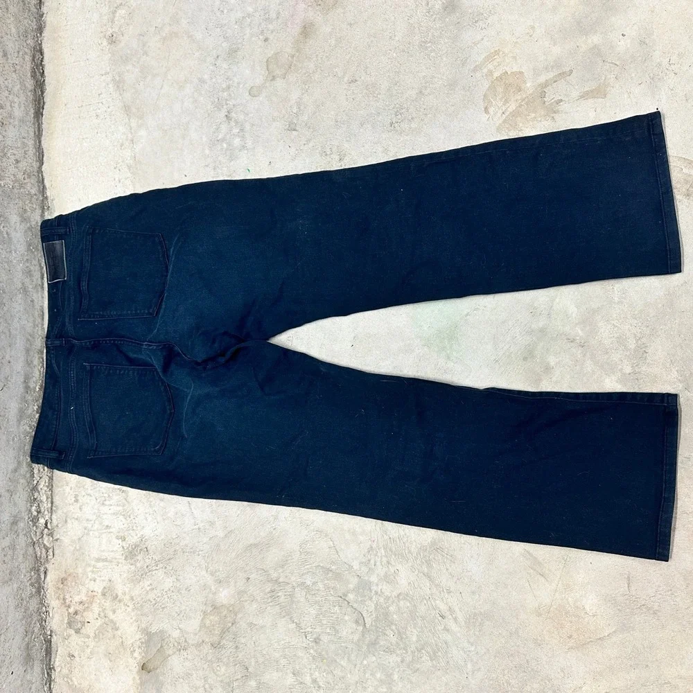 LRL Lauren Ralph Lauren Modern Straight Curvy Jeans Size 16 Black Dark Wash